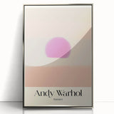 Abstract Modern Art - Contemporary Canvas with Minimal Sunset Design