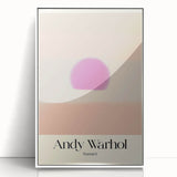 Abstract Modern Art - Contemporary Canvas with Minimal Sunset Design