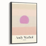 Abstract Modern Art - Contemporary Canvas with Minimal Sunset Design