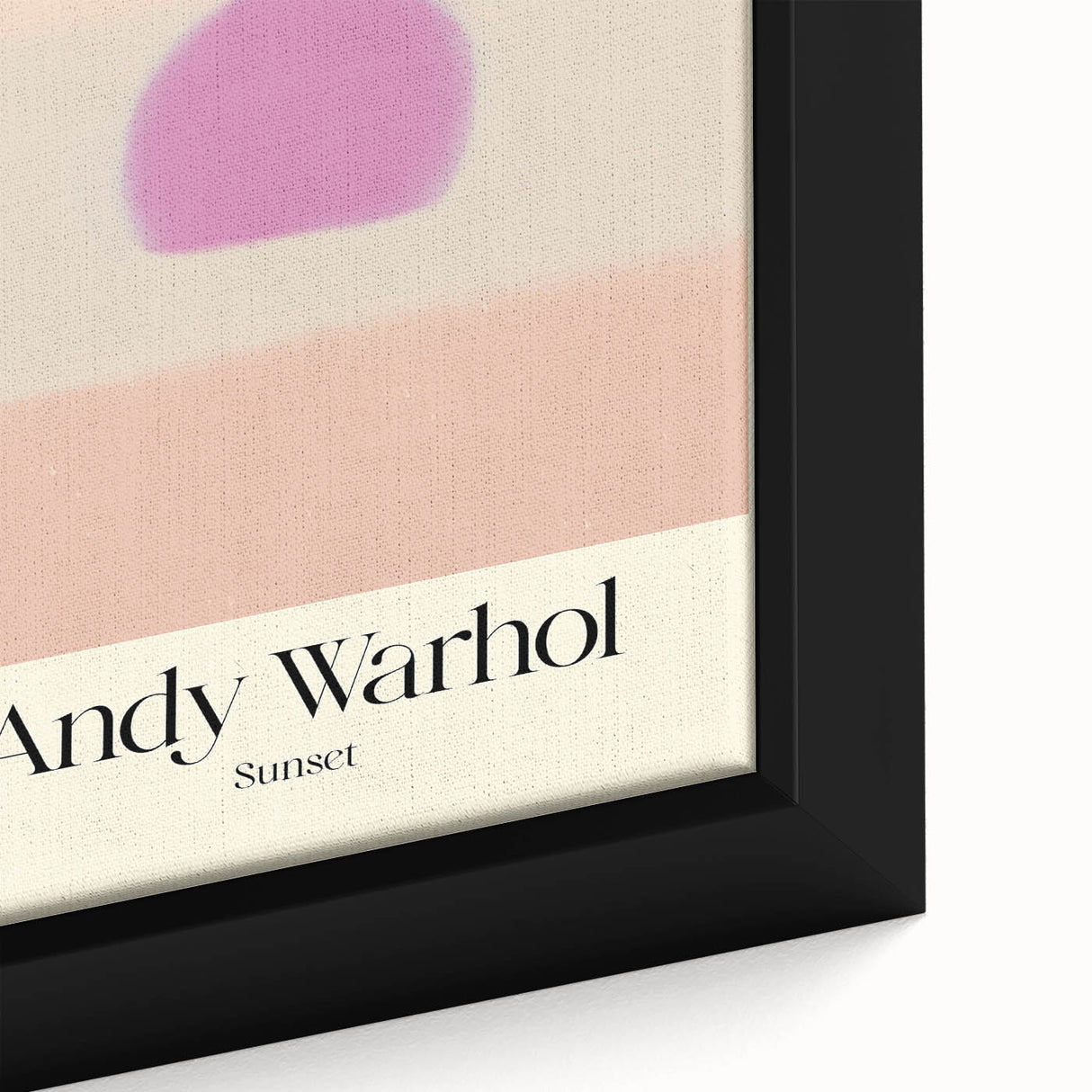 Abstract Modern Art - Contemporary Canvas with Minimal Sunset Design