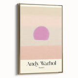 Abstract Modern Art - Contemporary Canvas with Minimal Sunset Design