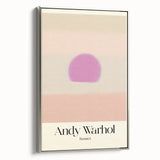 Abstract Modern Art - Contemporary Canvas with Minimal Sunset Design