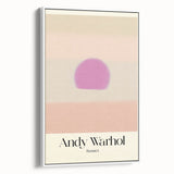 Abstract Modern Art - Contemporary Canvas with Minimal Sunset Design