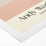 Abstract Modern Art - Contemporary Canvas with Minimal Sunset Design