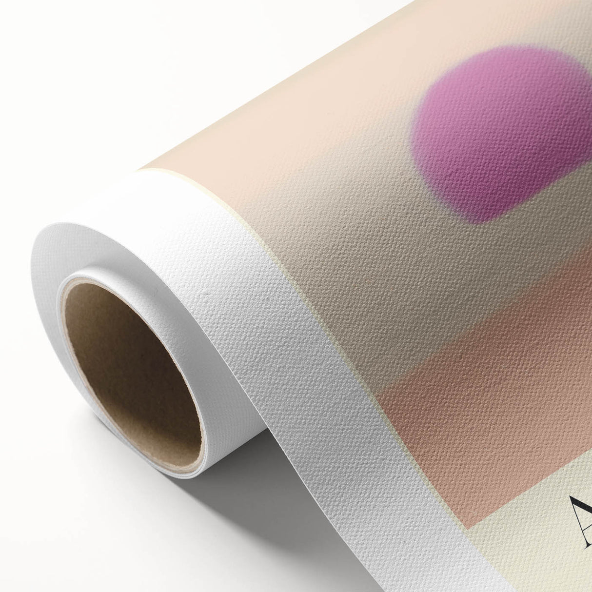 Abstract Modern Art - Contemporary Canvas with Minimal Sunset Design
