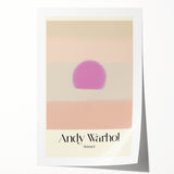 Abstract Modern Art - Contemporary Canvas with Minimal Sunset Design