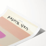 Abstract Modern Art - Contemporary Canvas with Minimal Sunset Design