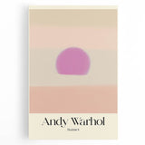 Abstract Modern Art - Contemporary Canvas with Minimal Sunset Design