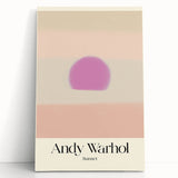 Abstract Modern Art - Contemporary Canvas with Minimal Sunset Design