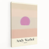 Abstract Modern Art - Contemporary Canvas with Minimal Sunset Design