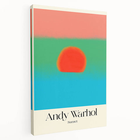Modern Wall Decor - Contemporary Art Prints with Bold Sunset Design