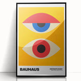 Contemporary Bauhaus Art - Modern Wall Decor with Abstract Eye Design