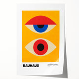 Contemporary Bauhaus Art - Modern Wall Decor with Abstract Eye Design