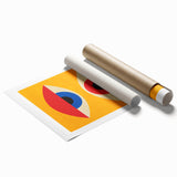 Contemporary Bauhaus Art - Modern Wall Decor with Abstract Eye Design