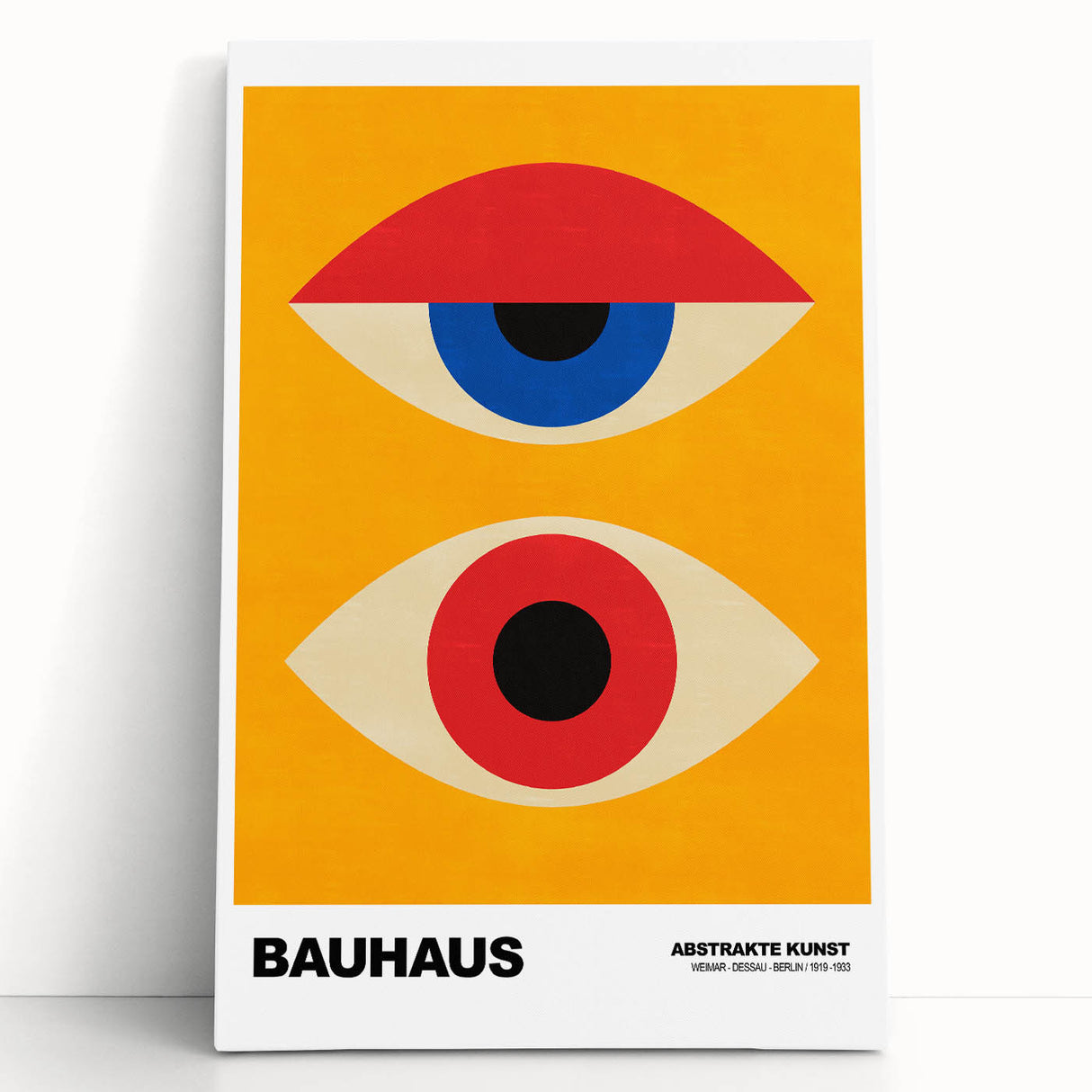 Contemporary Bauhaus Art - Modern Wall Decor with Abstract Eye Design