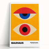 Contemporary Bauhaus Art - Modern Wall Decor with Abstract Eye Design