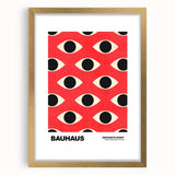 Bauhaus Modern Wall Decor - Contemporary Art Prints with Eye Pattern