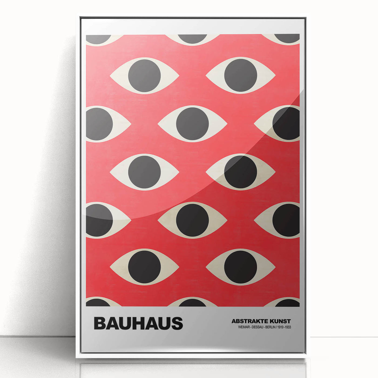 Bauhaus Modern Wall Decor - Contemporary Art Prints with Eye Pattern