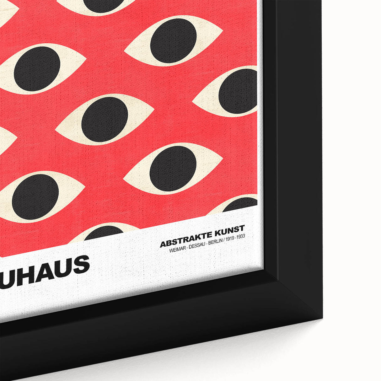Bauhaus Modern Wall Decor - Contemporary Art Prints with Eye Pattern