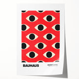 Bauhaus Modern Wall Decor - Contemporary Art Prints with Eye Pattern
