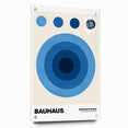 Modern Bauhaus Wall Decor - Contemporary Art Prints with Blue Circles