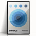 Modern Bauhaus Wall Decor - Contemporary Art Prints with Blue Circles