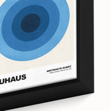 Modern Bauhaus Wall Decor - Contemporary Art Prints with Blue Circles