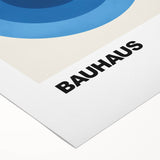 Modern Bauhaus Wall Decor - Contemporary Art Prints with Blue Circles