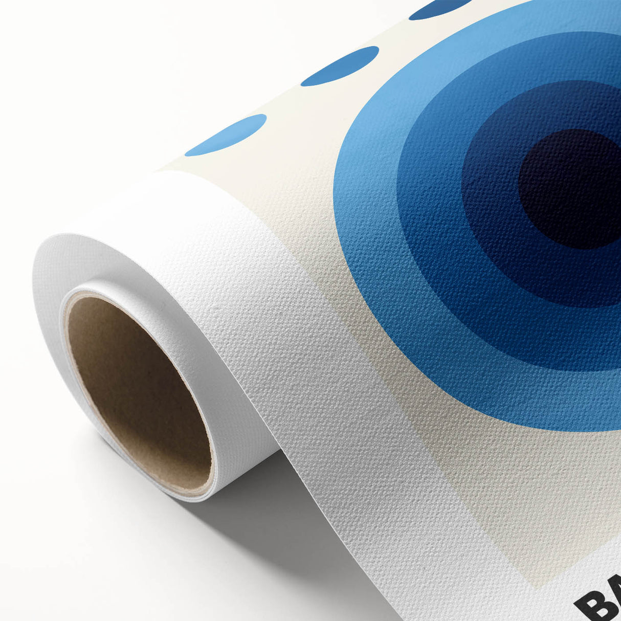 Modern Bauhaus Wall Decor - Contemporary Art Prints with Blue Circles