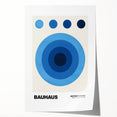 Modern Bauhaus Wall Decor - Contemporary Art Prints with Blue Circles