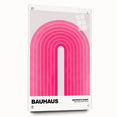Bauhaus Modern Wall Decor - Contemporary Art Prints with Pink Arch