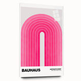 Bauhaus Modern Wall Decor - Contemporary Art Prints with Pink Arch