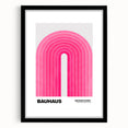 Bauhaus Modern Wall Decor - Contemporary Art Prints with Pink Arch