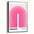 Bauhaus Modern Wall Decor - Contemporary Art Prints with Pink Arch