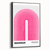 Bauhaus Modern Wall Decor - Contemporary Art Prints with Pink Arch