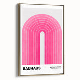 Bauhaus Modern Wall Decor - Contemporary Art Prints with Pink Arch