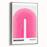 Bauhaus Modern Wall Decor - Contemporary Art Prints with Pink Arch