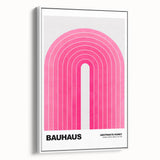 Bauhaus Modern Wall Decor - Contemporary Art Prints with Pink Arch