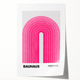 Bauhaus Modern Wall Decor - Contemporary Art Prints with Pink Arch
