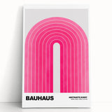 Bauhaus Modern Wall Decor - Contemporary Art Prints with Pink Arch