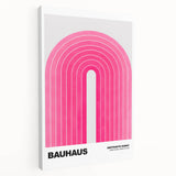 Bauhaus Modern Wall Decor - Contemporary Art Prints with Pink Arch