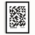 Bauhaus Modern Wall Decor - Contemporary Art Prints with Black Shapes