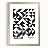 Bauhaus Modern Wall Decor - Contemporary Art Prints with Black Shapes