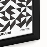 Bauhaus Modern Wall Decor - Contemporary Art Prints with Black Shapes