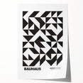 Bauhaus Modern Wall Decor - Contemporary Art Prints with Black Shapes