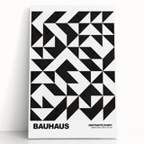 Bauhaus Modern Wall Decor - Contemporary Art Prints with Black Shapes