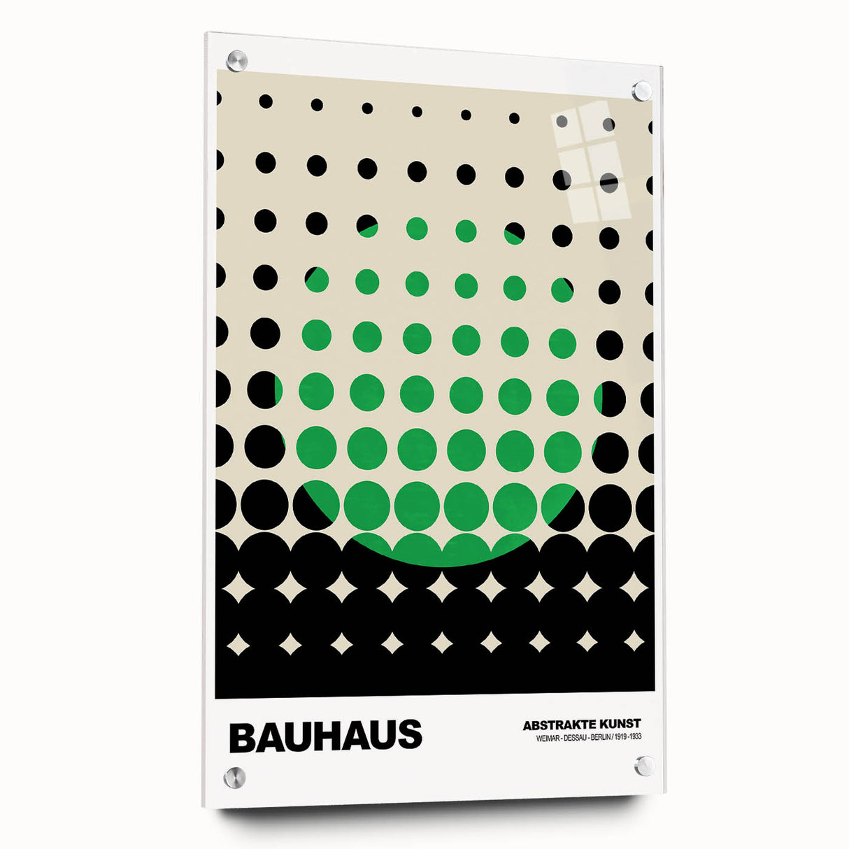 Bauhaus Modern Wall Decor - Contemporary Art Prints with Dotted Design