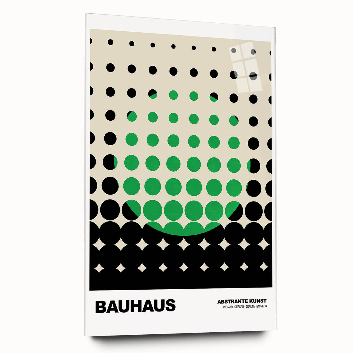 Bauhaus Modern Wall Decor - Contemporary Art Prints with Dotted Design