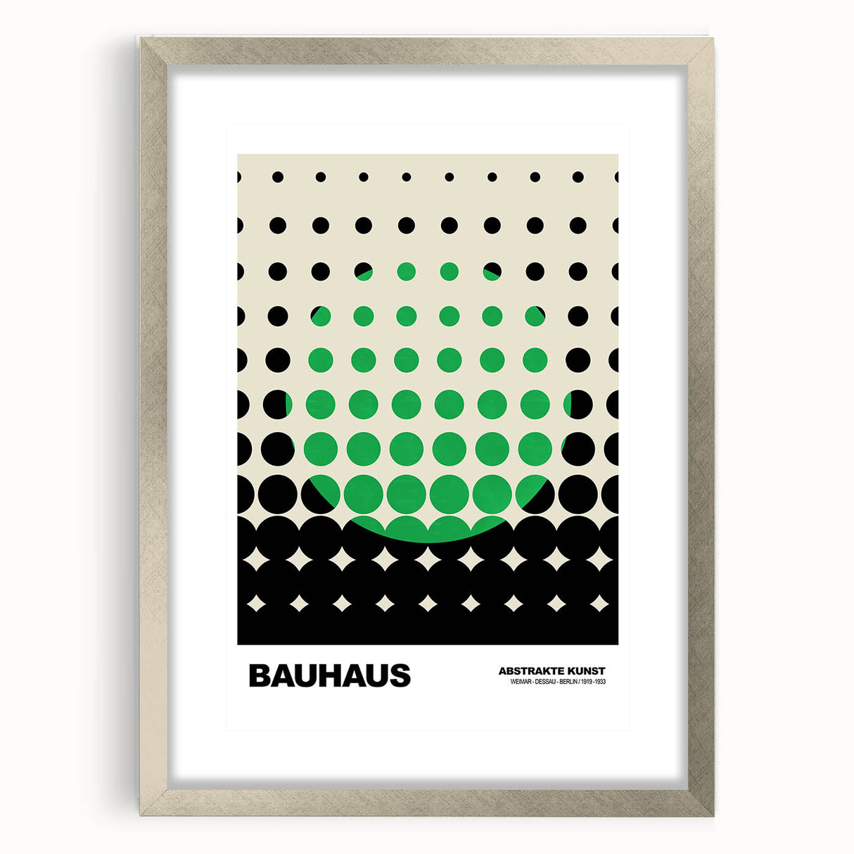 Bauhaus Modern Wall Decor - Contemporary Art Prints with Dotted Design