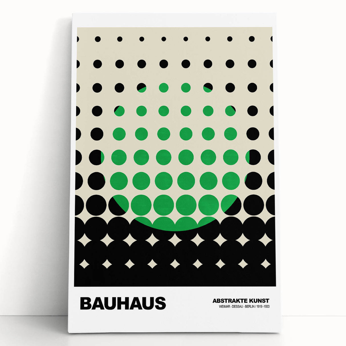 Bauhaus Modern Wall Decor - Contemporary Art Prints with Dotted Design